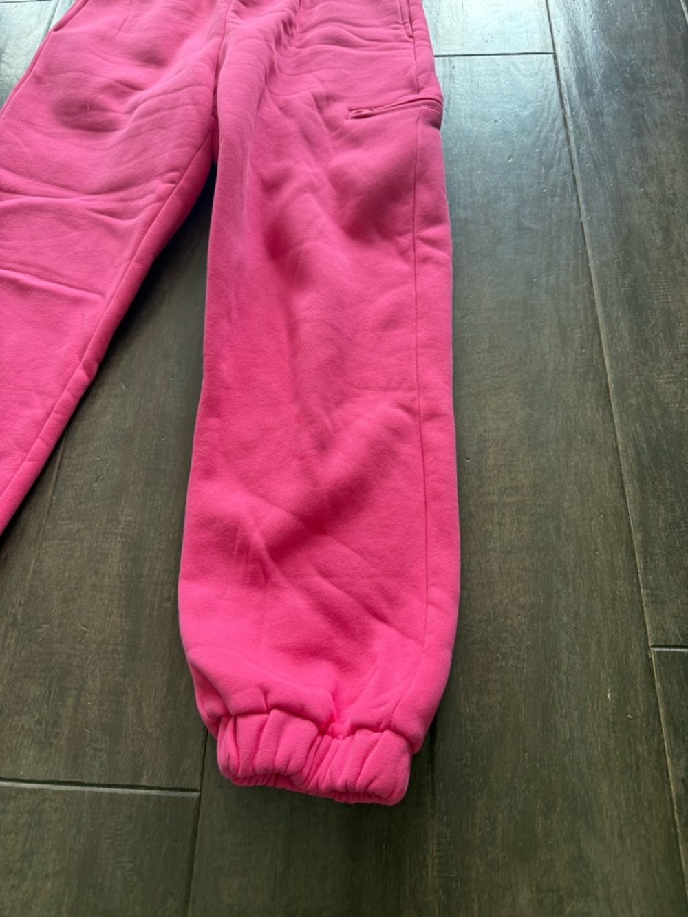Comfrt Airplane Mode Travel Sweatpants Jogger w Pockets Wlastic Waist Hot Pink M - Picture 4 of 12